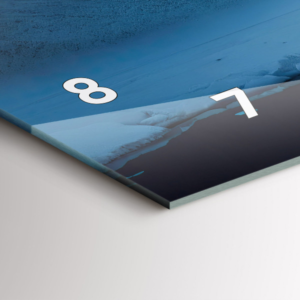 Horizontal wall clock Tent in the mountains of Iceland