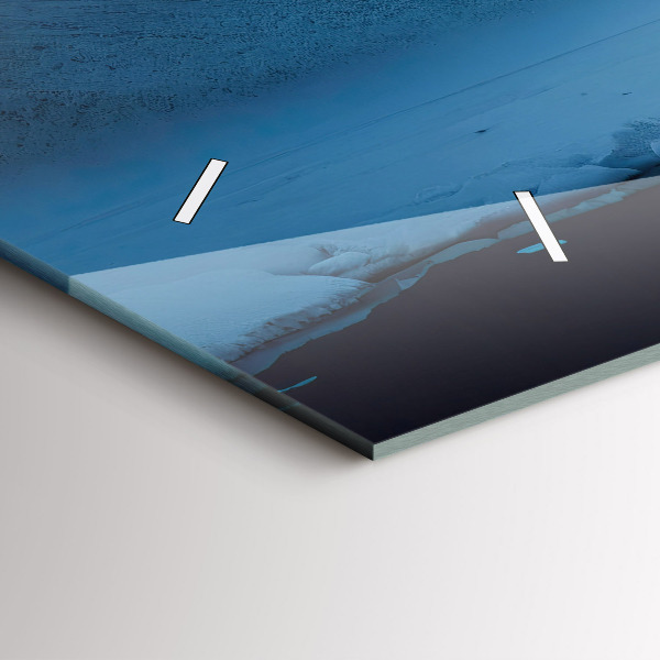 Horizontal wall clock Tent in the mountains of Iceland