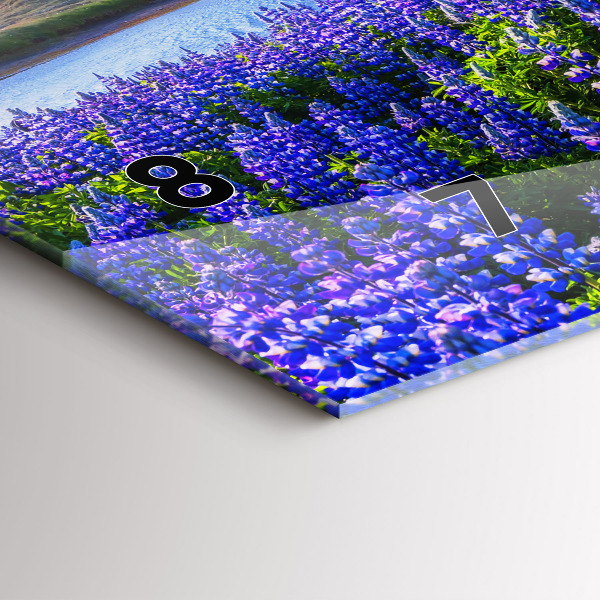 Horizontal wall clock Mountain view Iceland