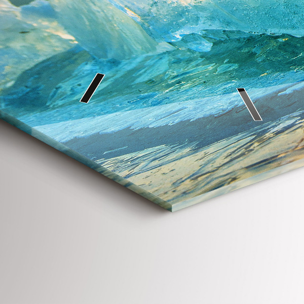 Horizontal wall clock Iceberg and sunrise