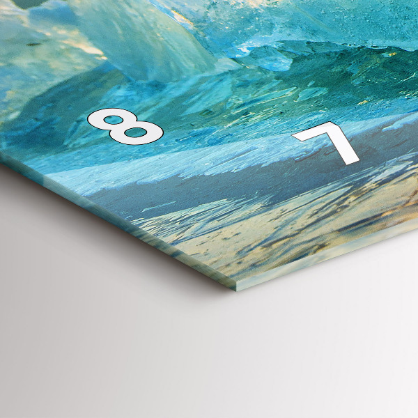 Horizontal wall clock Iceberg and sunrise