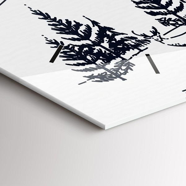 Horizontal wall clock Cartoon town