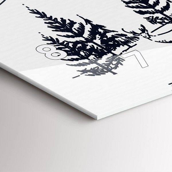 Horizontal wall clock Cartoon town