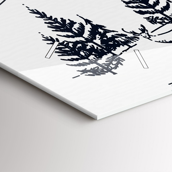 Horizontal wall clock Cartoon town