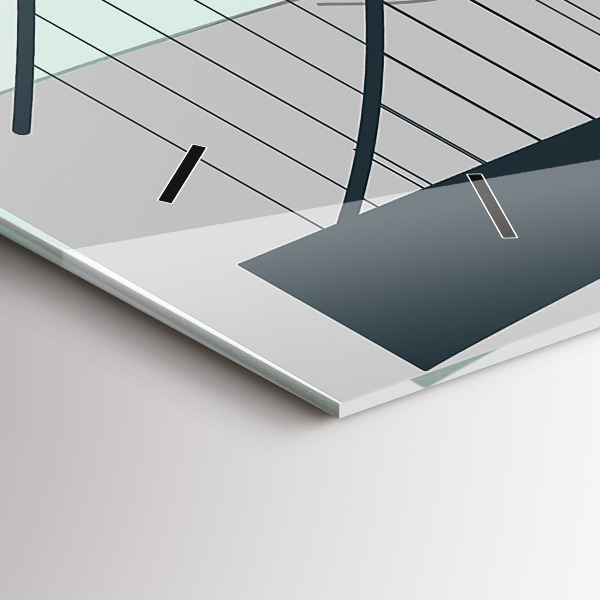 Horizontal wall clock Green Bridge