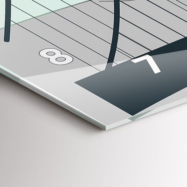 Horizontal wall clock Green Bridge