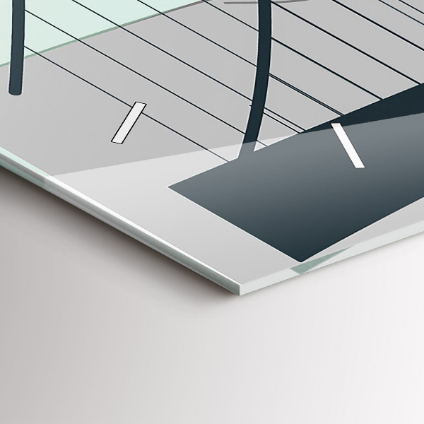 Horizontal wall clock Green Bridge