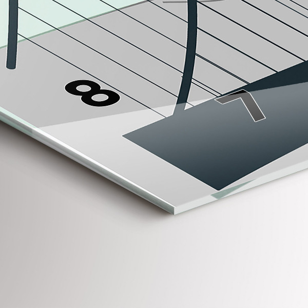 Horizontal wall clock Green Bridge