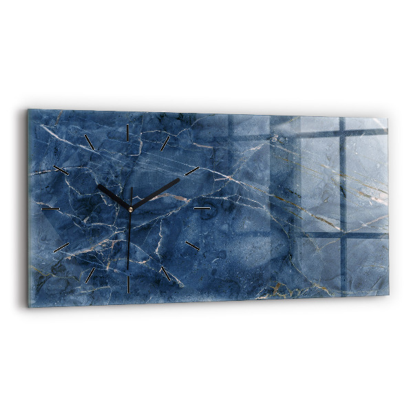 Horizontal wall clock Blue Marble Texture
