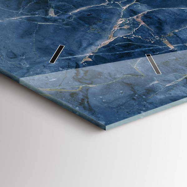 Horizontal wall clock Blue Marble Texture