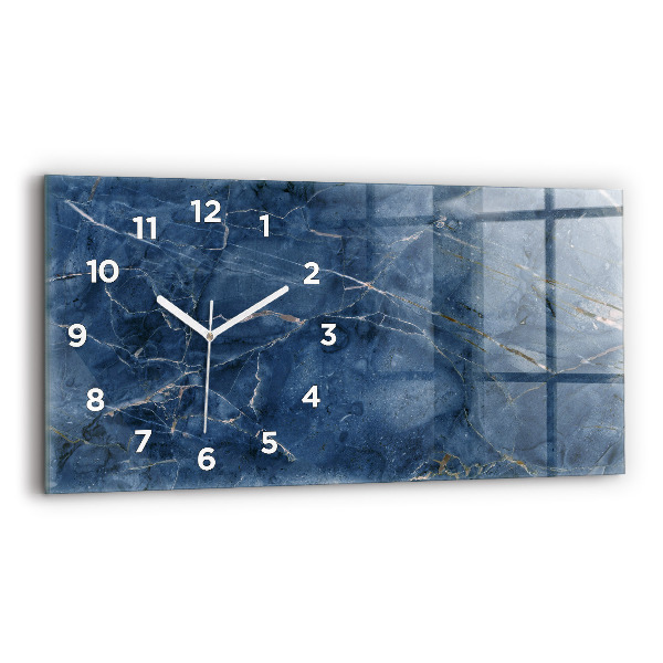 Horizontal wall clock Blue Marble Texture