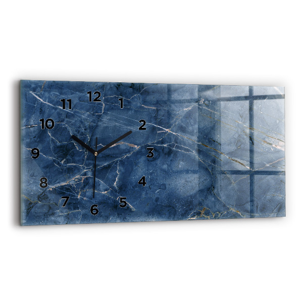 Horizontal wall clock Blue Marble Texture