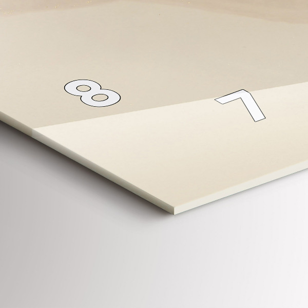 Horizontal wall clock Modern Art