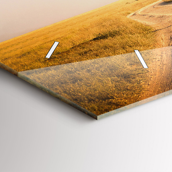 Horizontal wall clock African Landscape