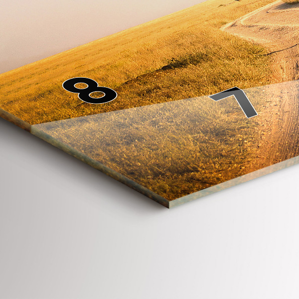 Horizontal wall clock African Landscape