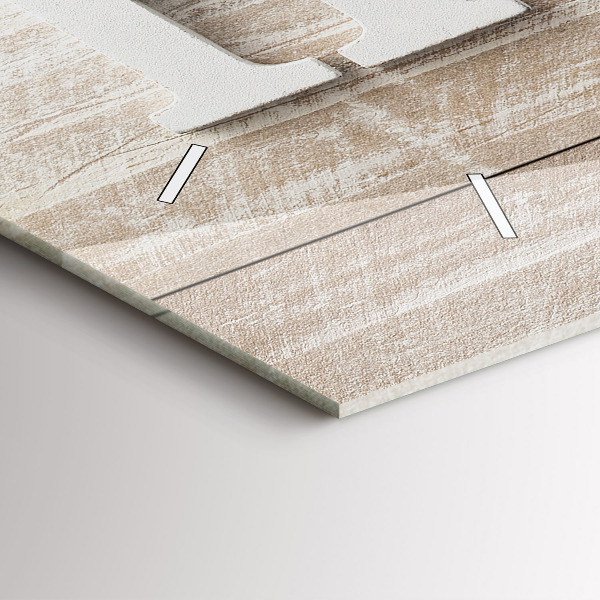 Horizontal wall clock The inscription house