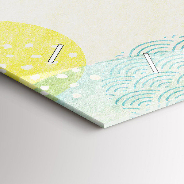 Horizontal wall clock Pattern frame