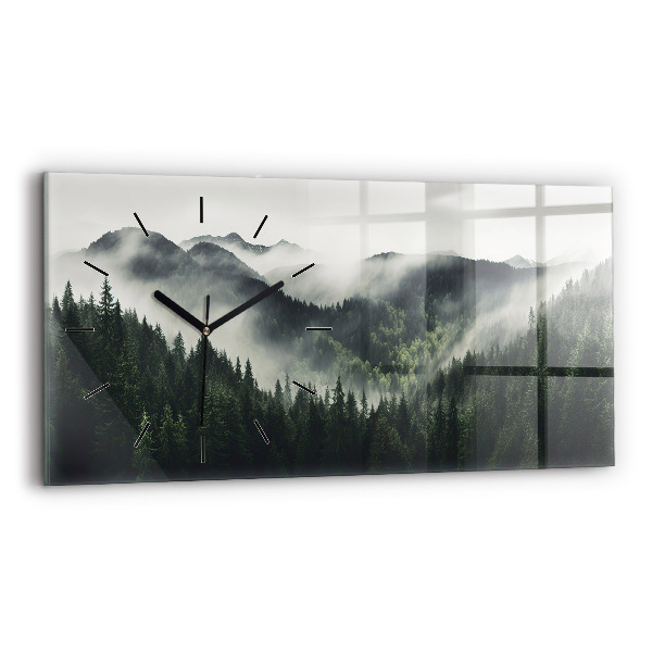 Horizontal wall clock Forest Landscape