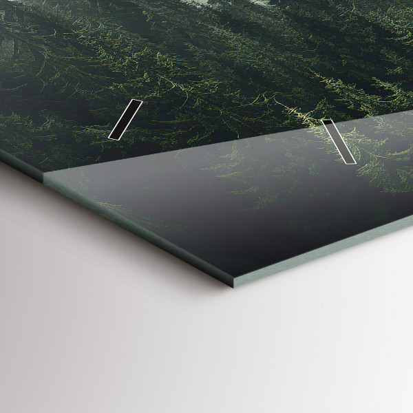 Horizontal wall clock Forest Landscape