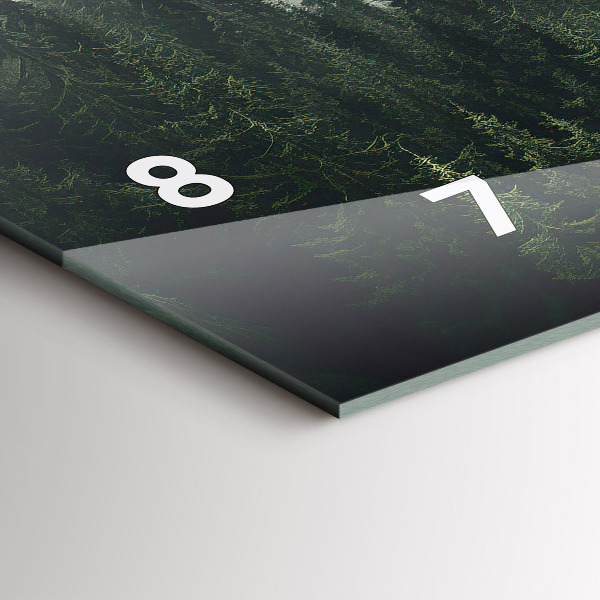 Horizontal wall clock Forest Landscape