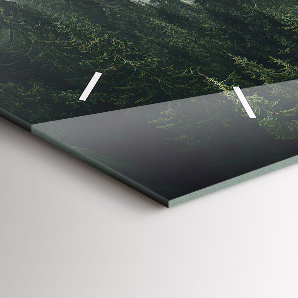 Horizontal wall clock Forest Landscape