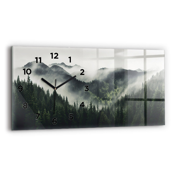 Horizontal wall clock Forest Landscape