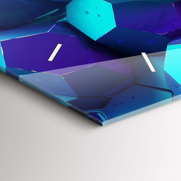 Horizontal wall clock Geometric figures