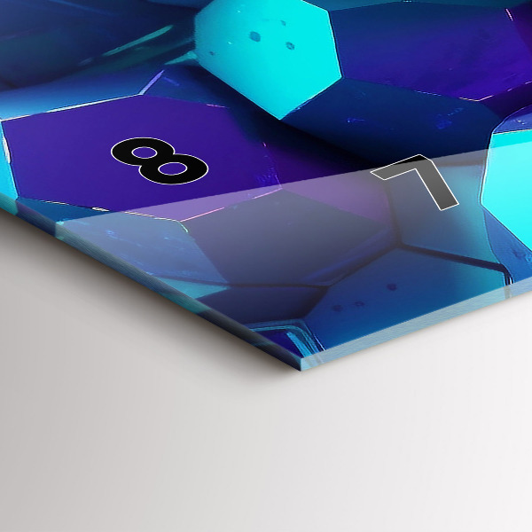 Horizontal wall clock Geometric figures