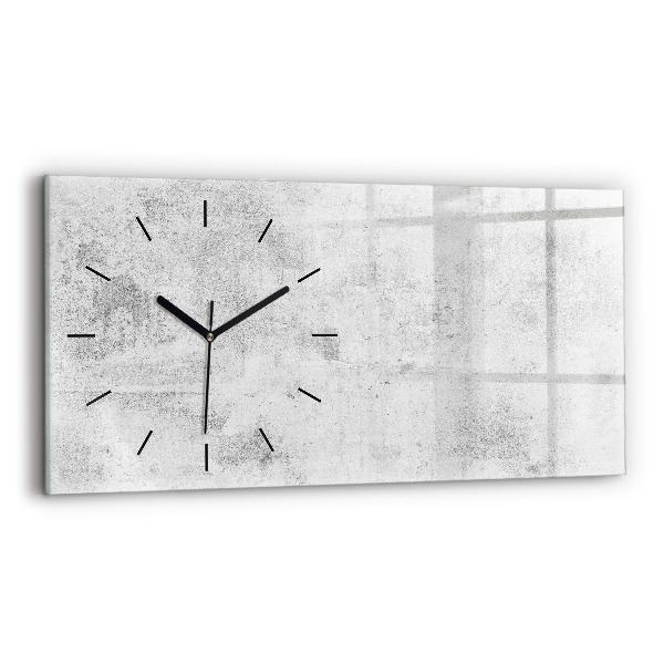 Horizontal wall clock Concrete wall