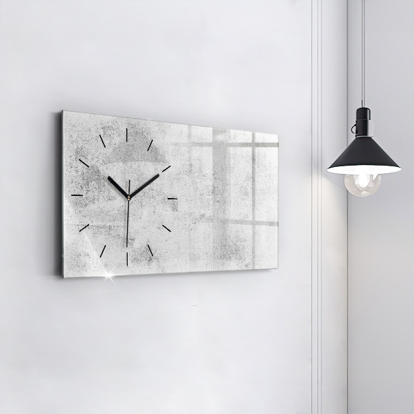 Horizontal wall clock Concrete wall