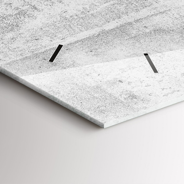 Horizontal wall clock Concrete wall