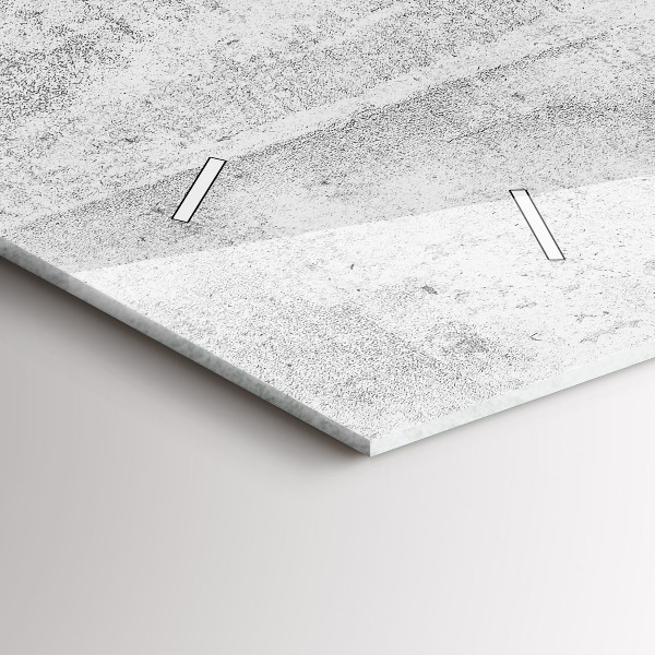 Horizontal wall clock Concrete wall