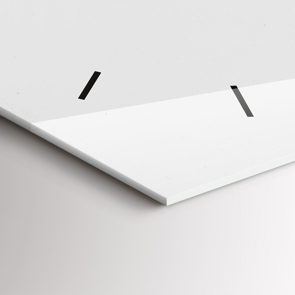 Horizontal wall clock Marble art