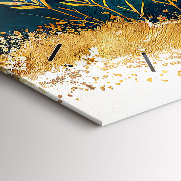 Horizontal wall clock Mountain landscape