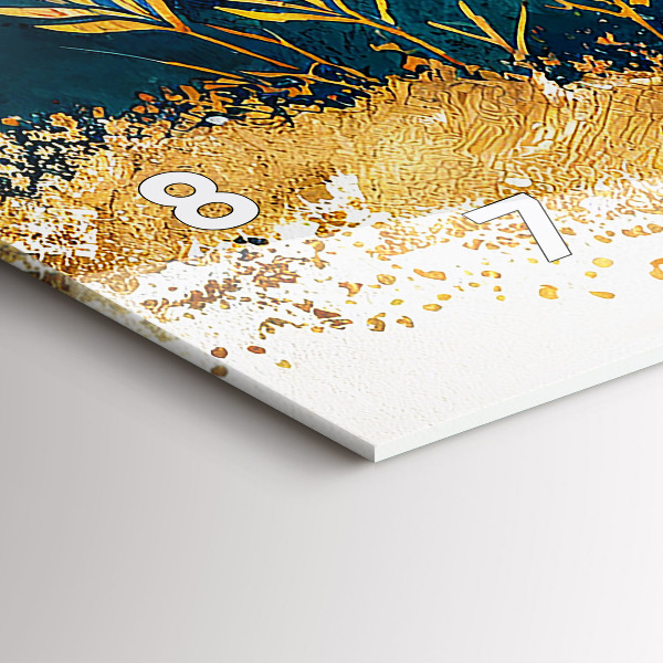 Horizontal wall clock Mountain landscape