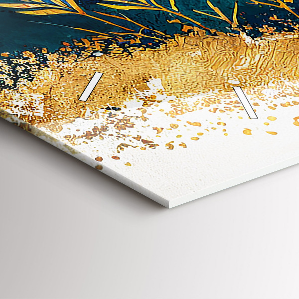 Horizontal wall clock Mountain landscape