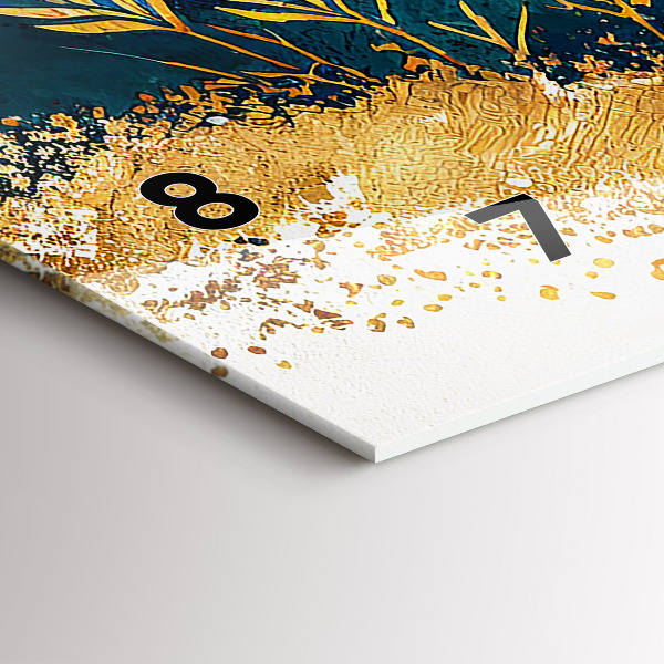 Horizontal wall clock Mountain landscape