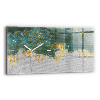 Horizontal wall clock Decorative pattern