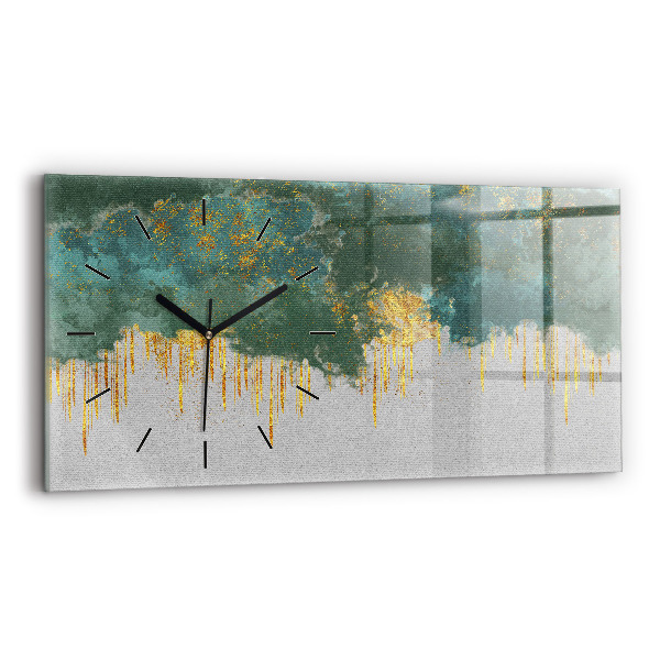 Horizontal wall clock Decorative pattern