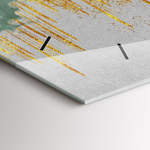 Horizontal wall clock Decorative pattern