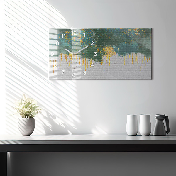 Horizontal wall clock Decorative pattern