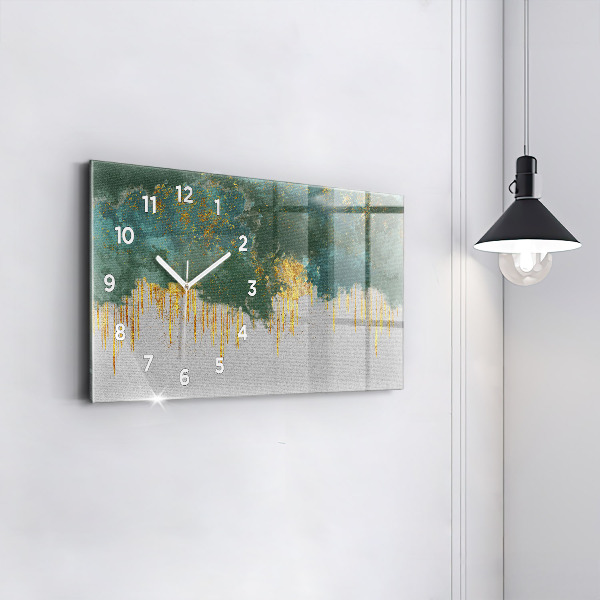 Horizontal wall clock Decorative pattern