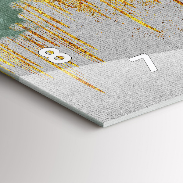 Horizontal wall clock Decorative pattern