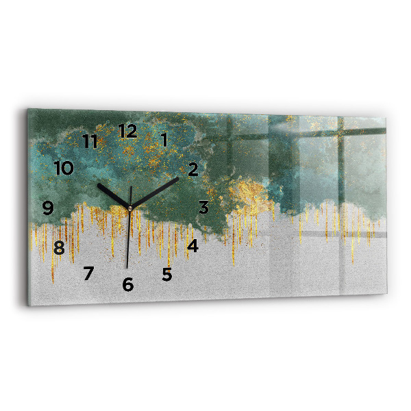 Horizontal wall clock Decorative pattern