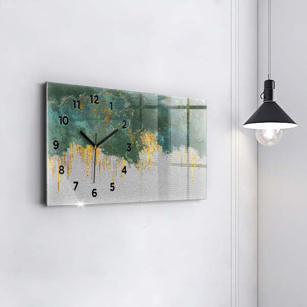 Horizontal wall clock Decorative pattern