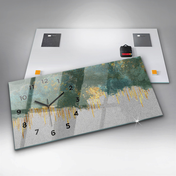 Horizontal wall clock Decorative pattern