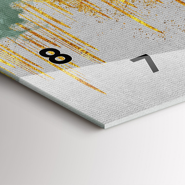 Horizontal wall clock Decorative pattern