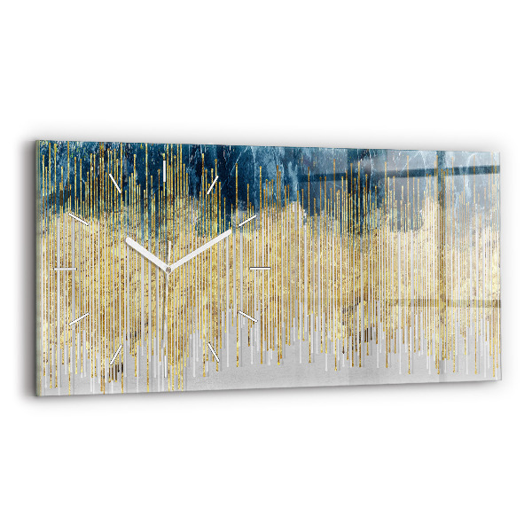 Horizontal wall clock Decorative pattern