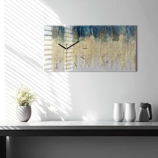 Horizontal wall clock Decorative pattern