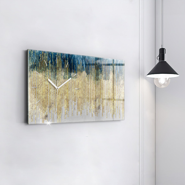 Horizontal wall clock Decorative pattern